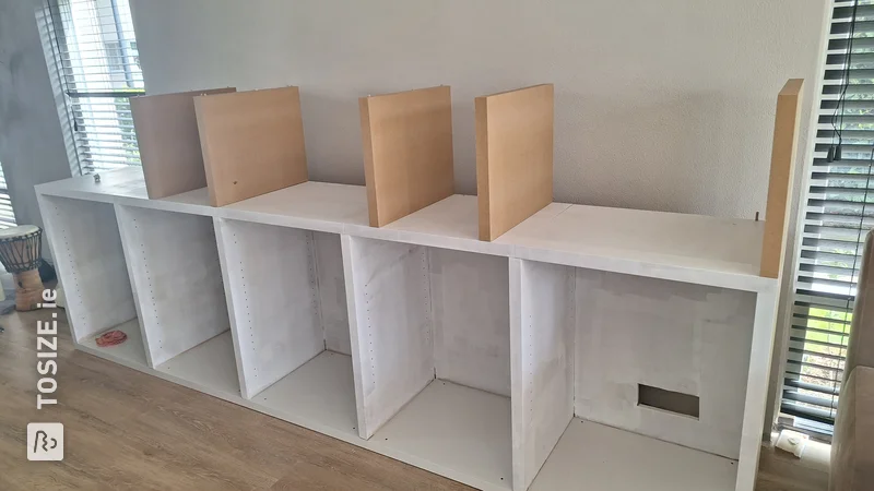 TOSIZE Furniture shelving unit made of MDF Blank, by Andre