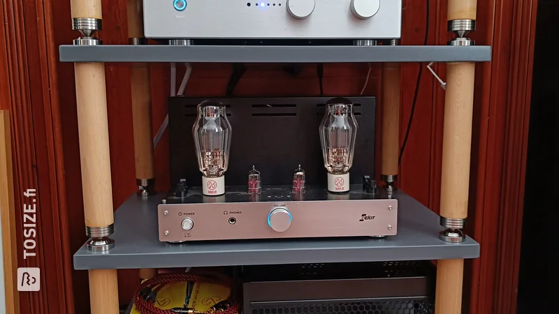 Customized HIFI rack for sensitive audio devices, by Eric
