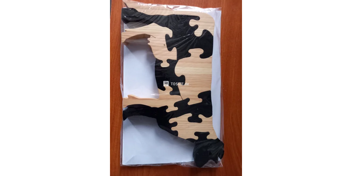 WOODBESTS 3D Holzpuzzle Nachtlicht – 'Silber Drache', DIY Bausatz Für Erwachsene, 26 Teile, Mit LED, Ca. 9,5x9,5x5 Cm | Bastelspaß, Dekoration, Geschenk