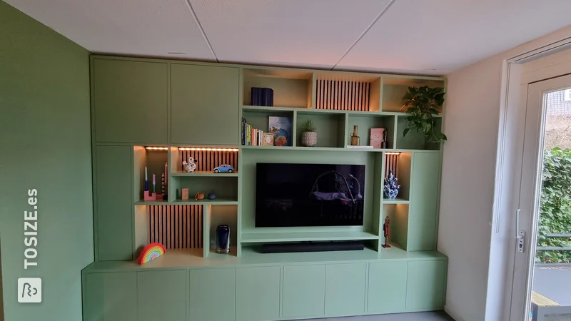 TV wall cabinet MDF TOSIZE, by Jeroen and Simone