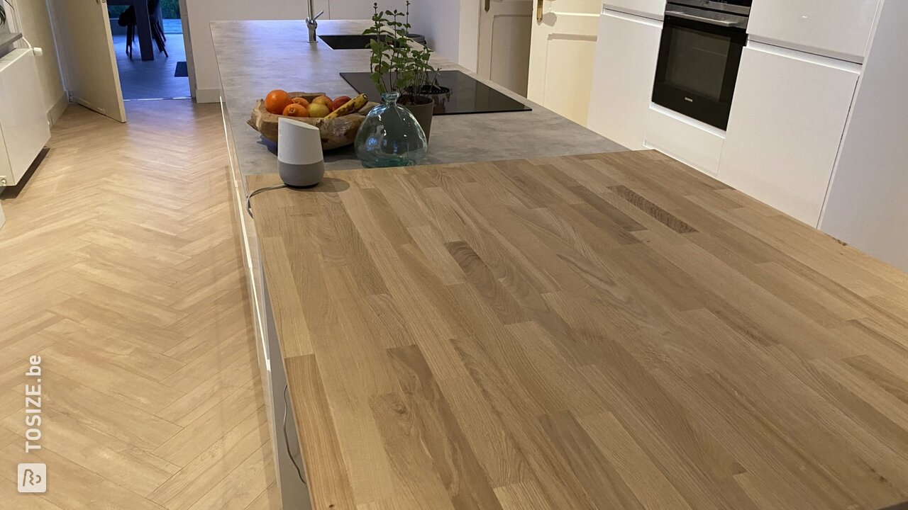 Kookeiland verlengen met een bar-blad, door Koen