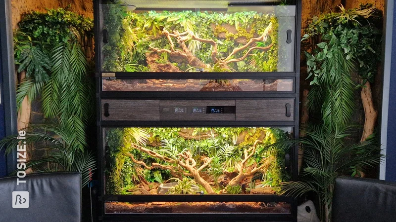 Make your own custom terrarium for King Pythons, by Steven