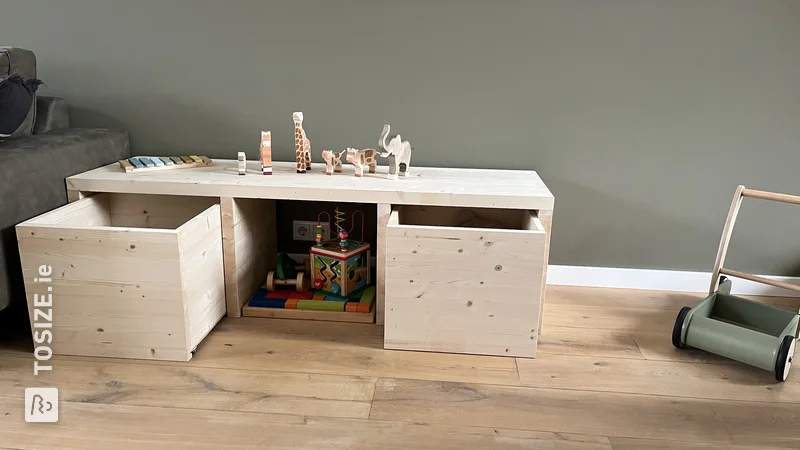 Make your own children's furniture from custom-sawn spruce carpentry panels, by Mitch