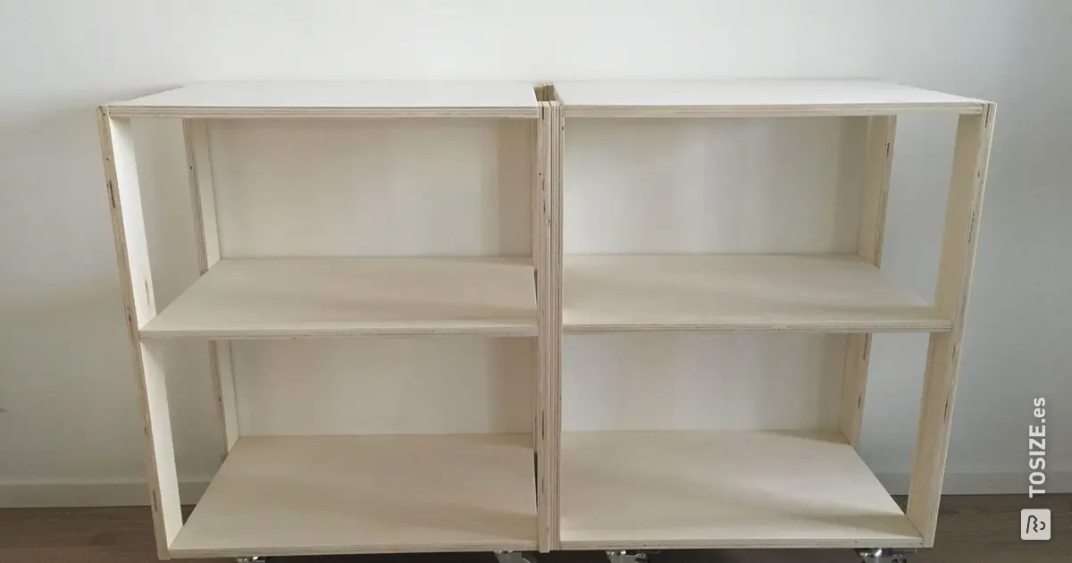 Make a DIY trolley: rolling tables with plenty of storage space | TOSIZE.es