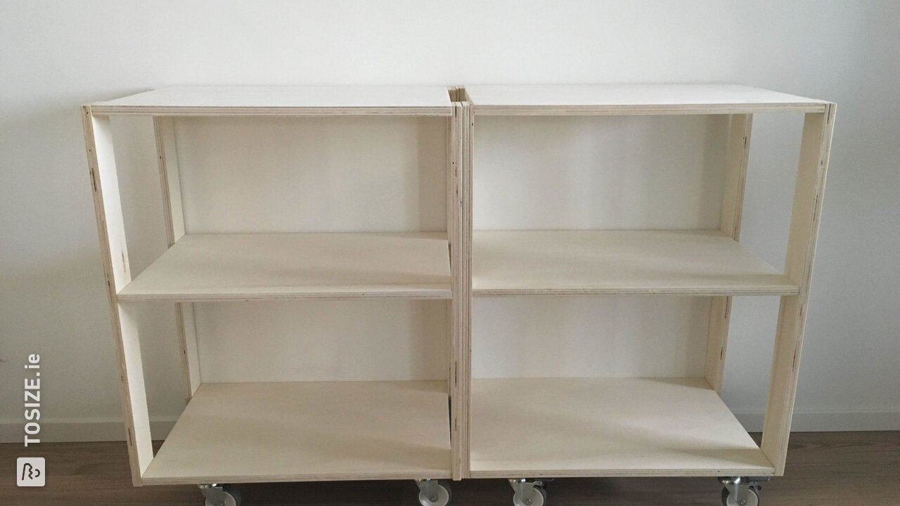 Making a DIY trolley: multifunctional trolley with lots of storage space, by Collin