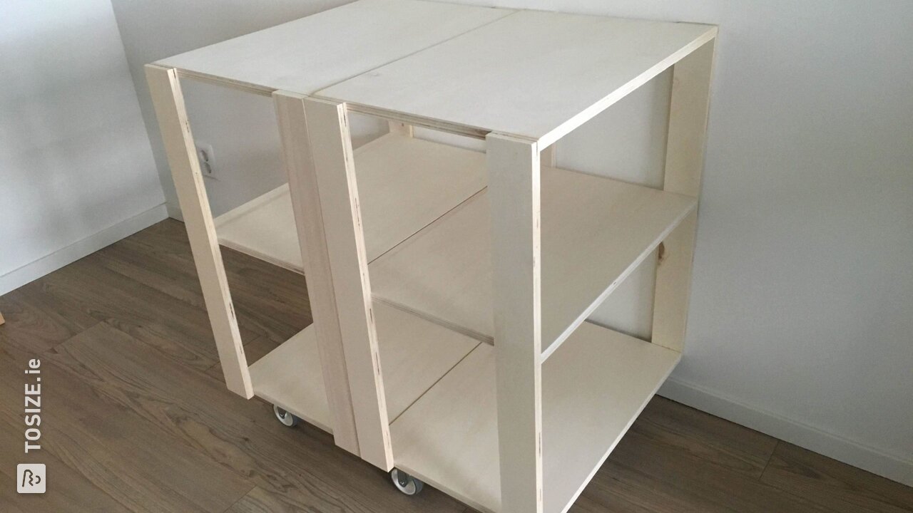 Making a DIY trolley: multifunctional trolley with lots of storage space, by Collin