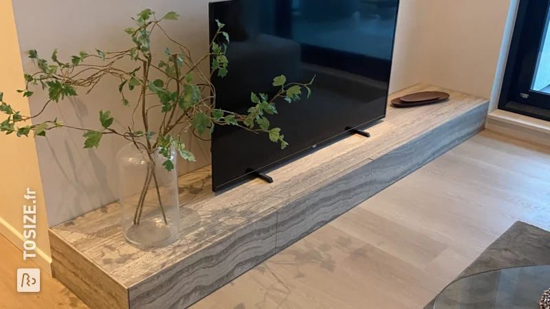 Unique TV cabinet with your own tile: A stylish cabinet, by Lau