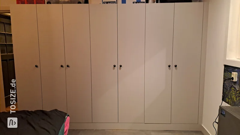 Make your own built-in wardrobe for the bedroom from custom MDF, by Tim