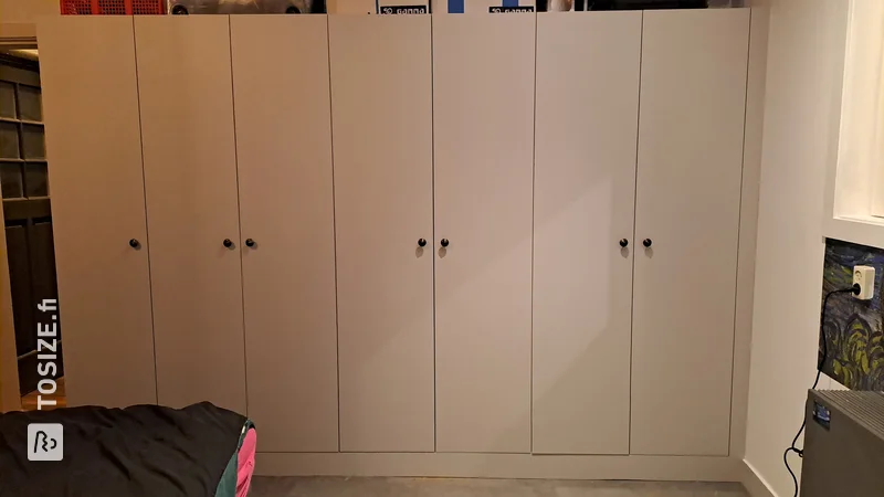 Make your own built-in wardrobe for the bedroom from custom MDF, by Tim