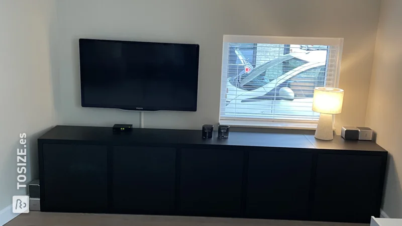 Mueble TV en panel mueble roble negro con TOSIZE Furniture, de Jacqueline