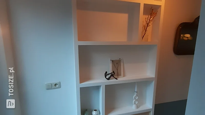 A beautiful cupboard with MDF compartments as a radiator housing, by Ellen