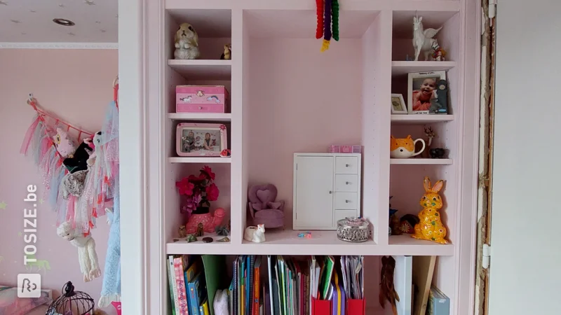 Prachtige prinses/unicorn inbouwkast voor de kinderkamer, door Hans