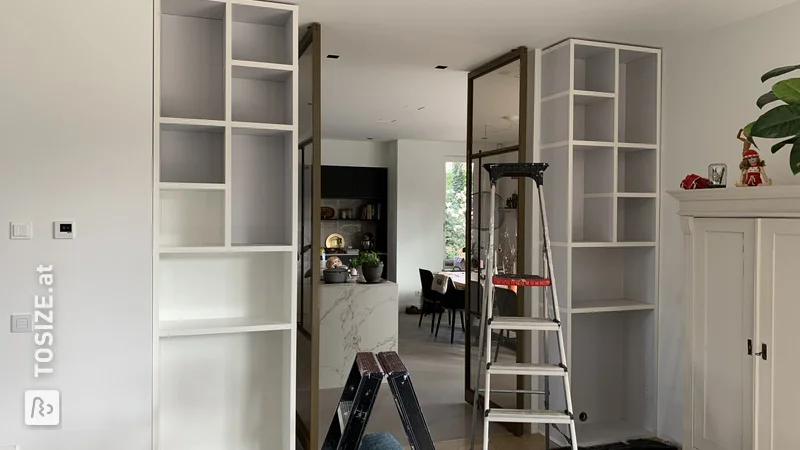 En-Suite custom cabinets and utility room cupboard, by Floris and Maaike