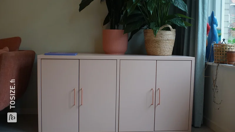 IKEA Hack: DIY Deep Toy Cabinet in Stylish Pink, by Robin