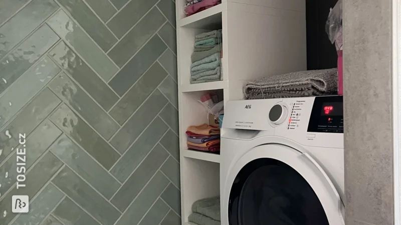 Create your own perfect cupboard next to the washing machine, by Simone