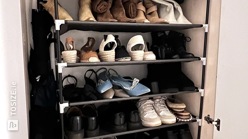 Make your own organized shoe cabinet à la Esra, by Esra