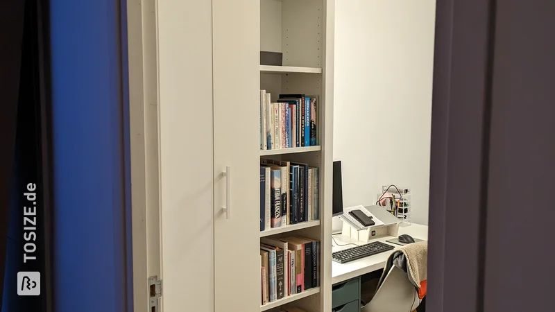 Create your own bookcase with IKEA hack, by Tessa