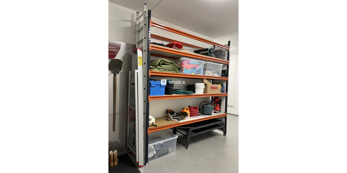 Set di 2 Scaffali da Parete Strängnäs a 3 Ripiani Regolabili 50 x 60 x