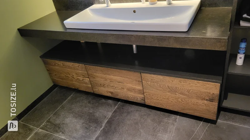 Bathroom furniture base made of waterproof MDF, by Maurice