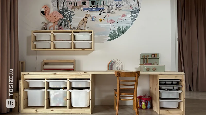 Ikea-Hack: Machen Sie einen einzigartigen Schreibtisch für das Kinderzimmer von Patrick