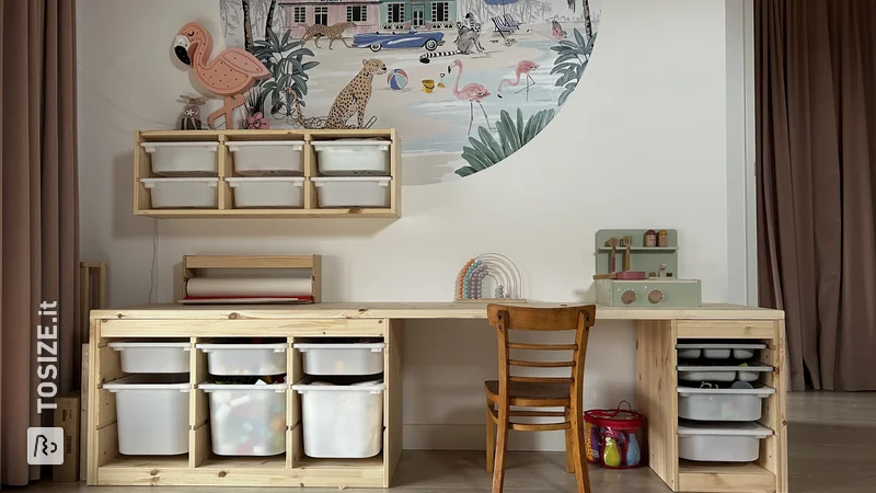 Ikea Hack: crea una scrivania unica per la cameretta dei bambini, di Patrick