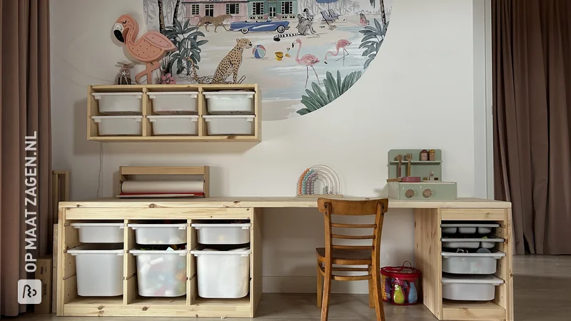 Ikea Hack: Maak een uniek bureau voor de kinderkamer, door Patrick