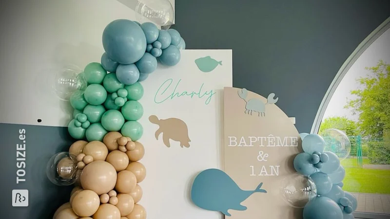 Decoración personalizada para eventos, una creación de Clotilde