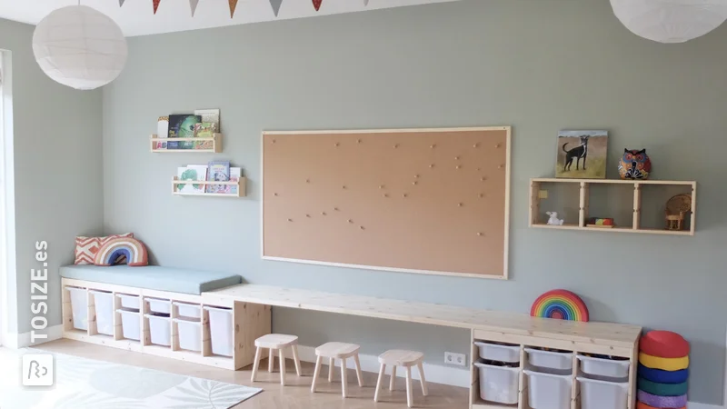 Truco de IKEA: crea una habitación infantil divertida con paneles de carpintería de pino, de Gerrie