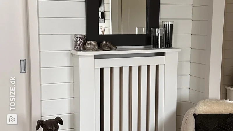 Homemade radiator cover by Christine