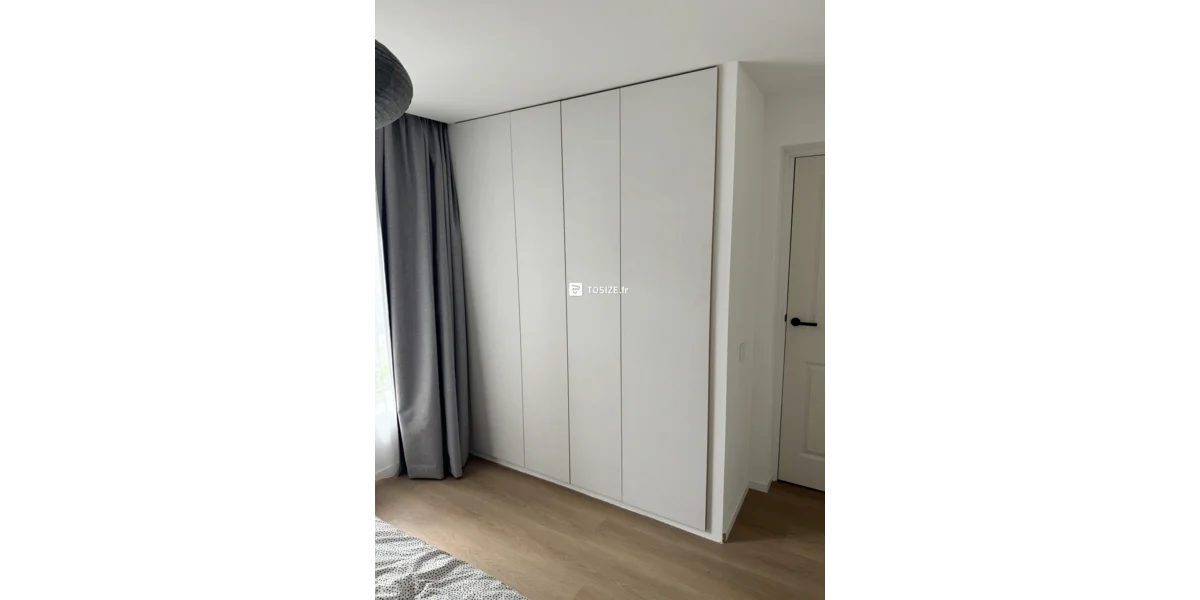 Armoire intégrée avec portes IKEA PAX et MDF sur mesure | TOSIZE.fr