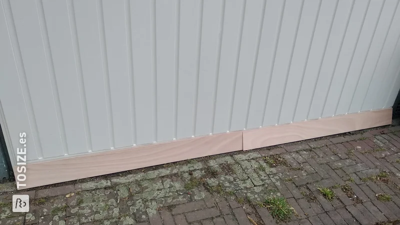 Reparación de podredumbre de un cobertizo con madera contrachapada, por Dirk