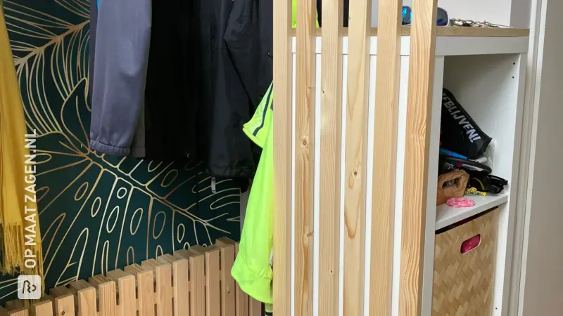 Stylish Pine Coat Rack for the Hallway, by Willemien