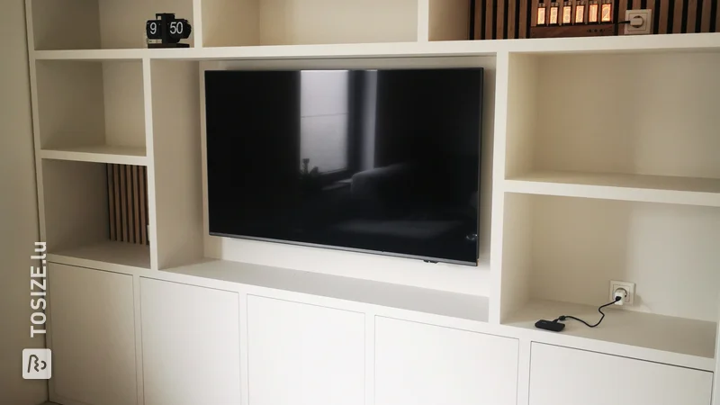 Modern custom TV cabinet, by Stan