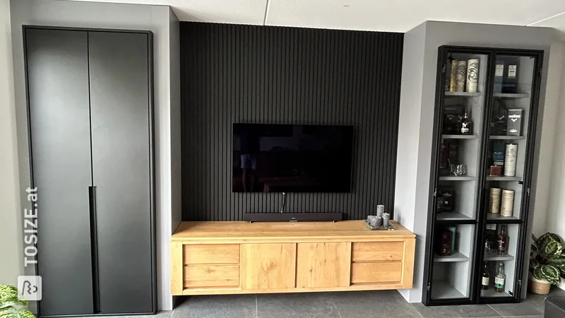 DIY Wohnwand und TV-Schrank von Marcel