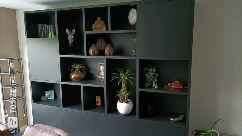 Custom made Shelving Unit, by Marcel and Roxane