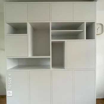 Custom wall cabinet for the living room, by Anthony