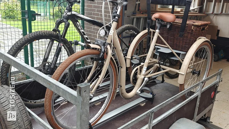 Verwandeln Sie Ihren Anhänger in einen Fahrradträger von Kenny