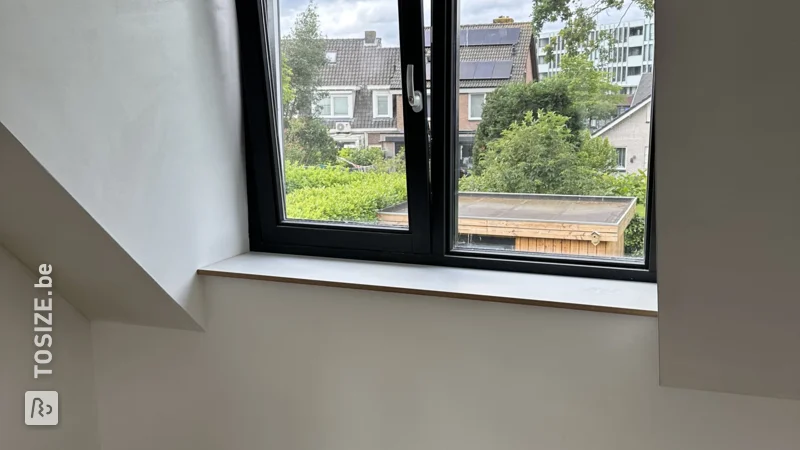 DIY window sills made from MDF, by Rob