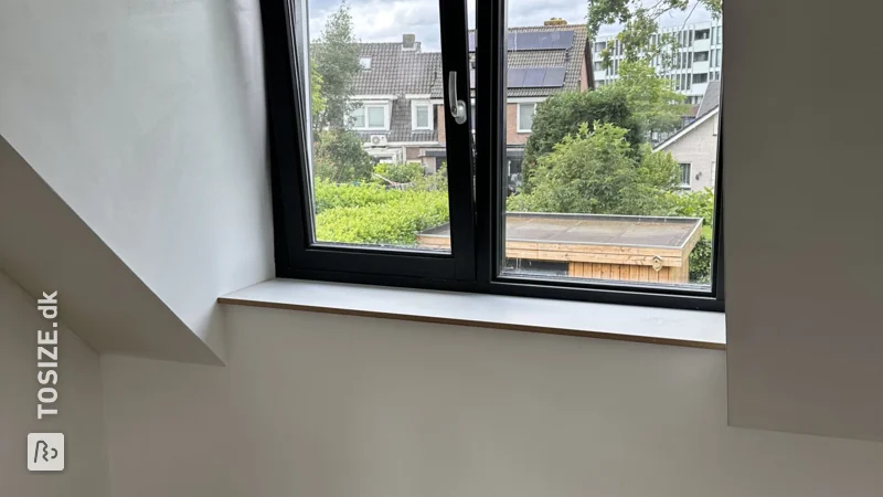 DIY window sills made from MDF, by Rob