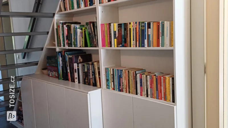 Handy cupboard doors for stair cupboard, by Ingeborg