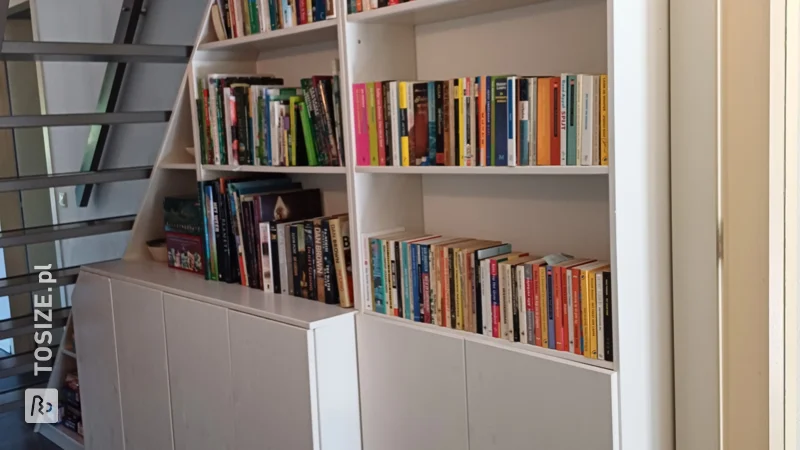 Handy cupboard doors for stair cupboard, by Ingeborg