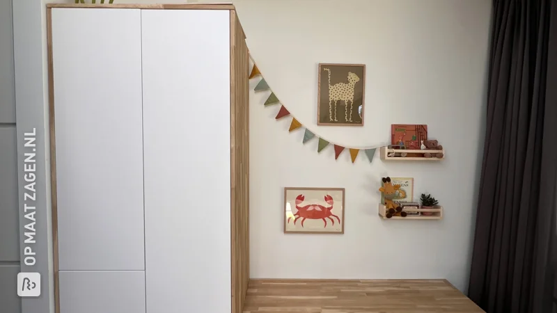 DIY Kids Desk with IKEA Cabinets, by Stephanie