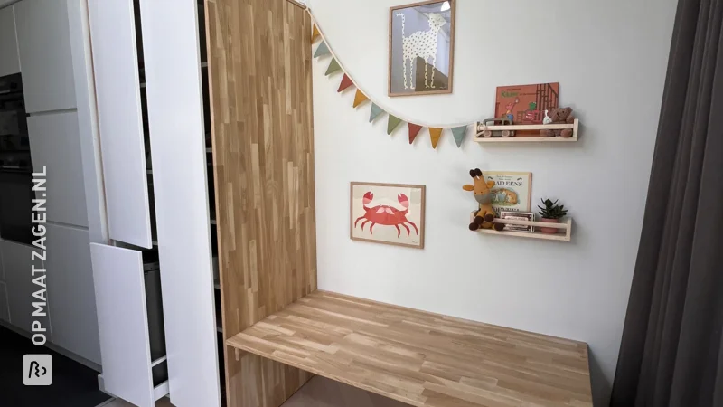 DIY Kids Desk with IKEA Cabinets, by Stephanie