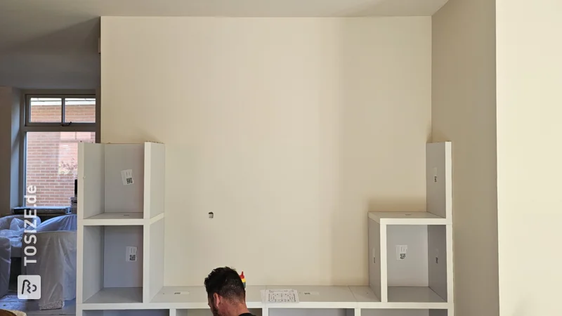 Mein selbst entworfener TV-Schrank für einen eleganten Look im Wohnzimmer, von Merlin (@huisjemerlin)