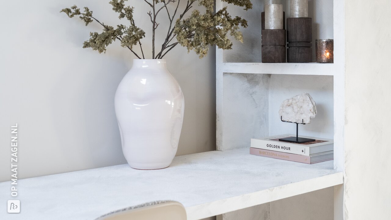 An ideal workspace with two TOSIZE Furniture cabinets as a base, by Janice