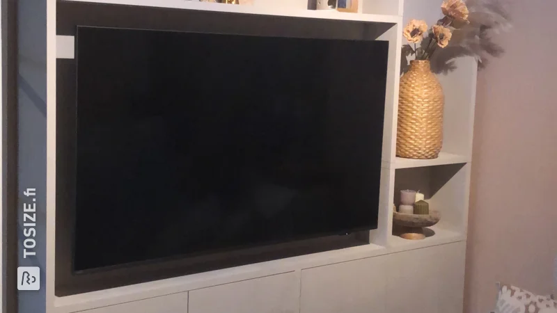 Custom made TV cabinet, by Rick