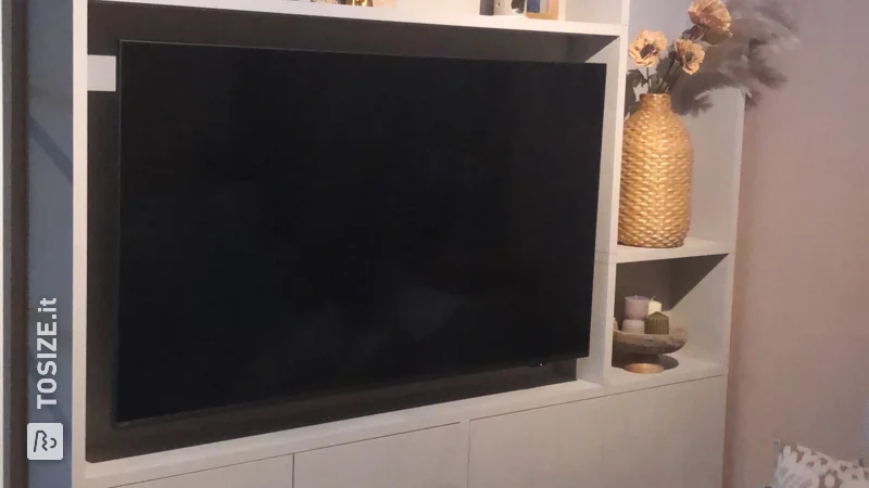 Custom made TV cabinet, by Rick