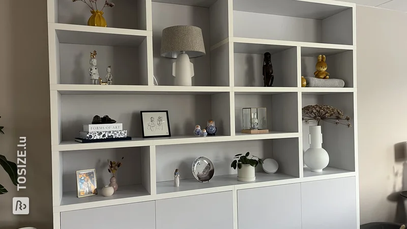 DIY custom wall cabinet, by Joyce