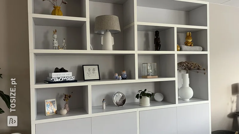 DIY custom wall cabinet, by Joyce