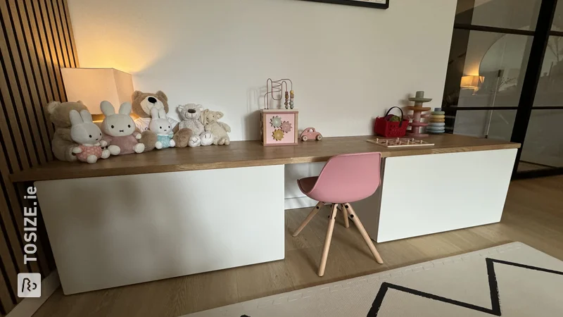 Make your own IKEA SMÅSTAD children's corner with oak top, by Maurice